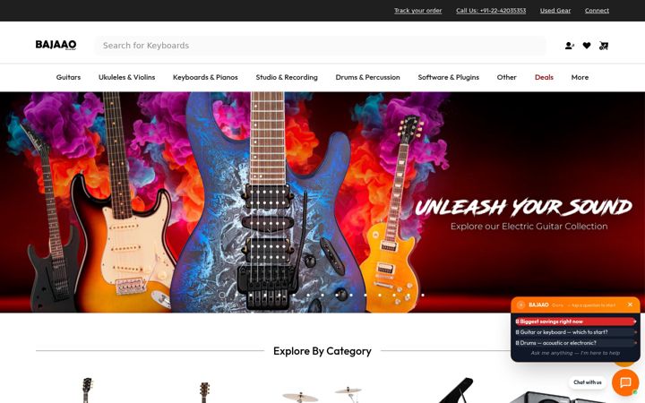 Screenshot of bajaao.com