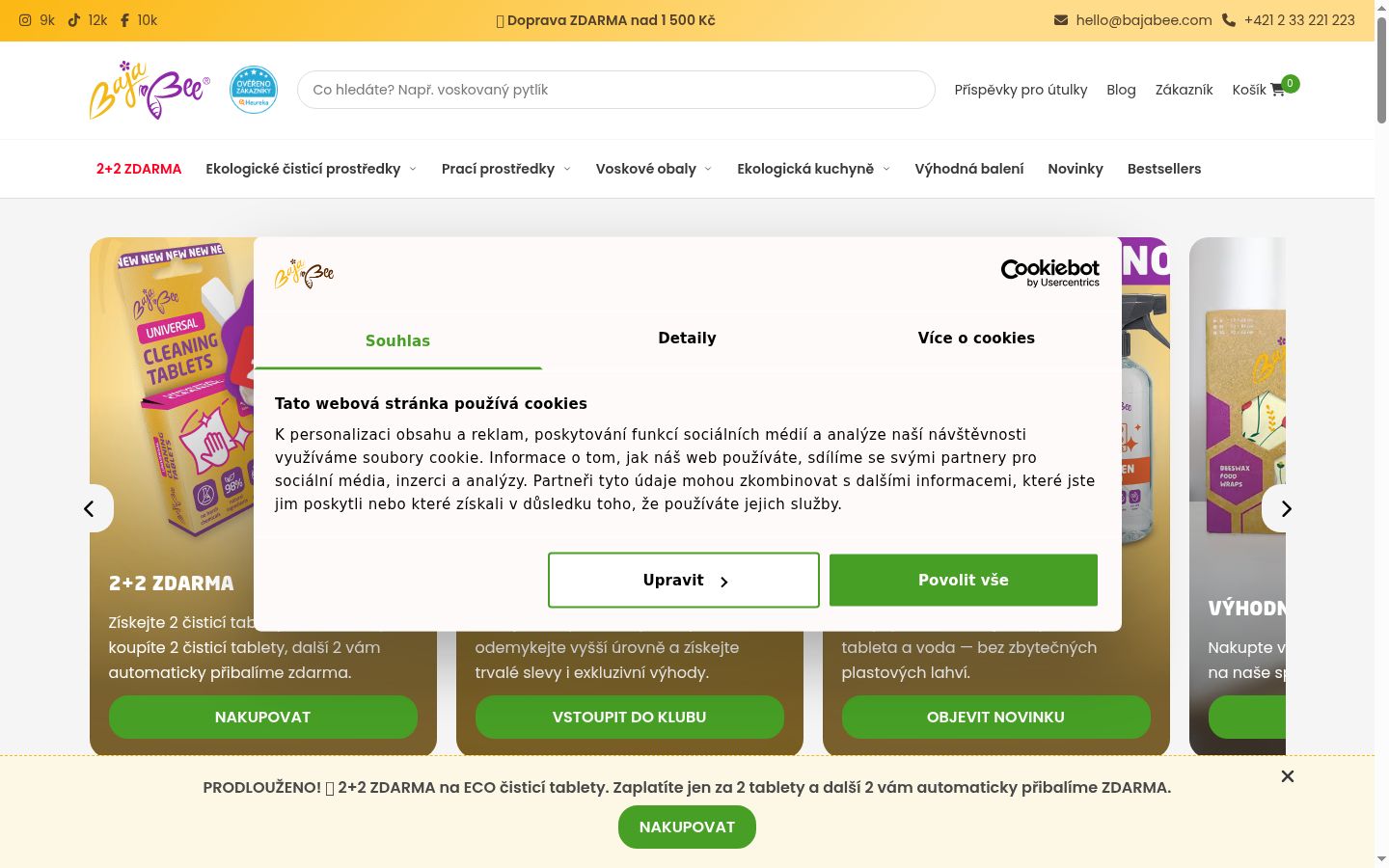 Screenshot tal-banner tal-kunsens muri qabel kwalunkwe interazzjoni