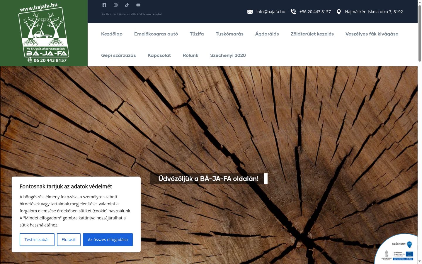 Screenshot tal-banner tal-kunsens muri qabel kwalunkwe interazzjoni
