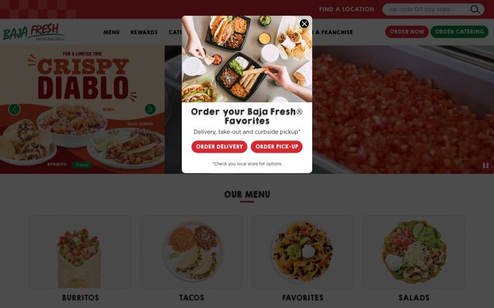 Screenshot of bajafresh.com