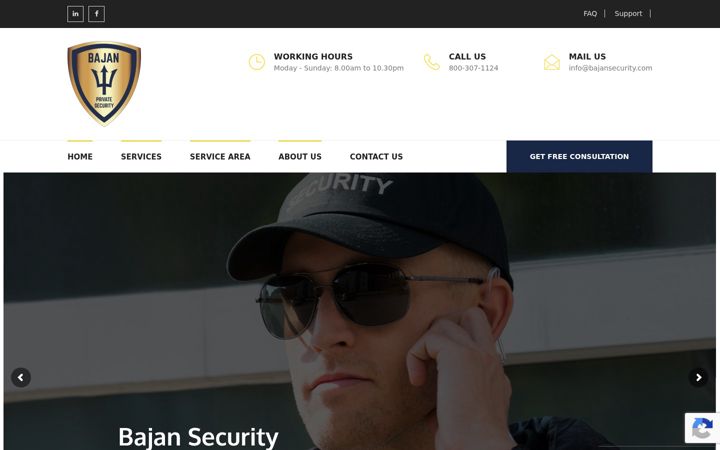Screenshot of bajansecurity.com