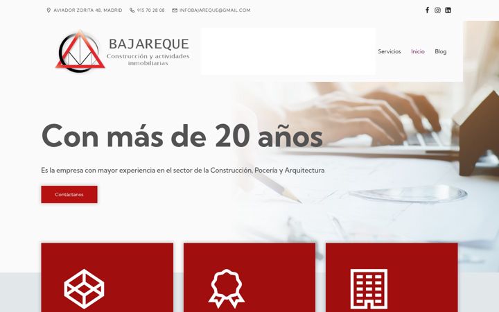 Screenshot of bajareque.es