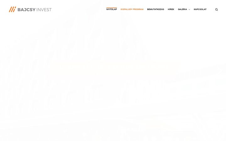 Screenshot of bajcsyinvest.hu
