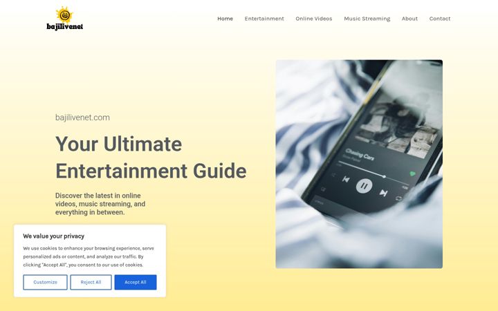 Screenshot of bajilivenet.com