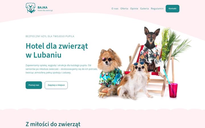 Screenshot of bajkadlazwierzat.pl