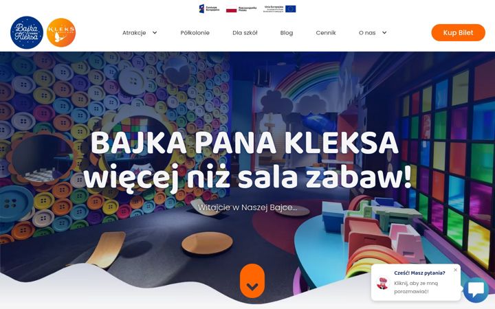 Screenshot of bajkapanakleksa.pl