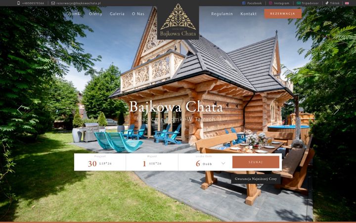 Screenshot of bajkowachata.pl