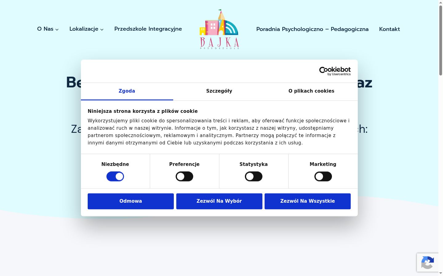 Snímek obrazovky baneru souhlasu zobrazeného před jakoukoli interakcí
