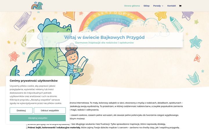 Screenshot di bajkoweprzygody.pl