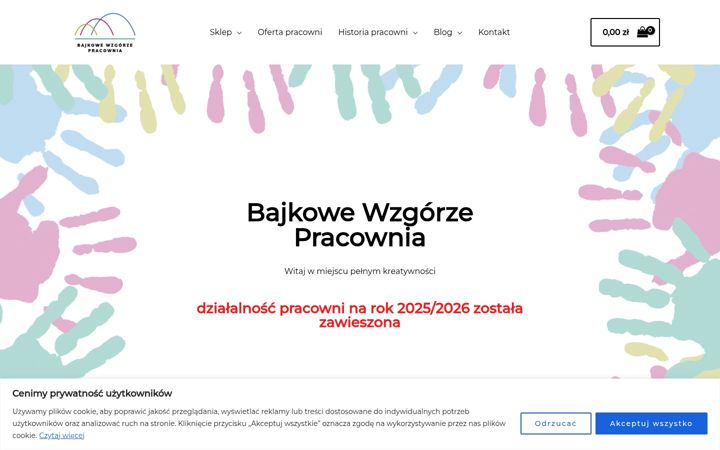 Screenshot of bajkowewzgorzepracownia.pl