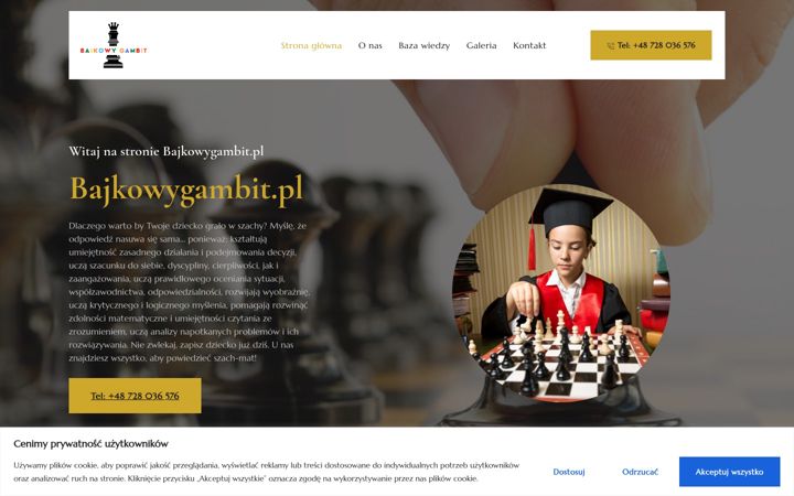 Screenshot of bajkowygambit.pl