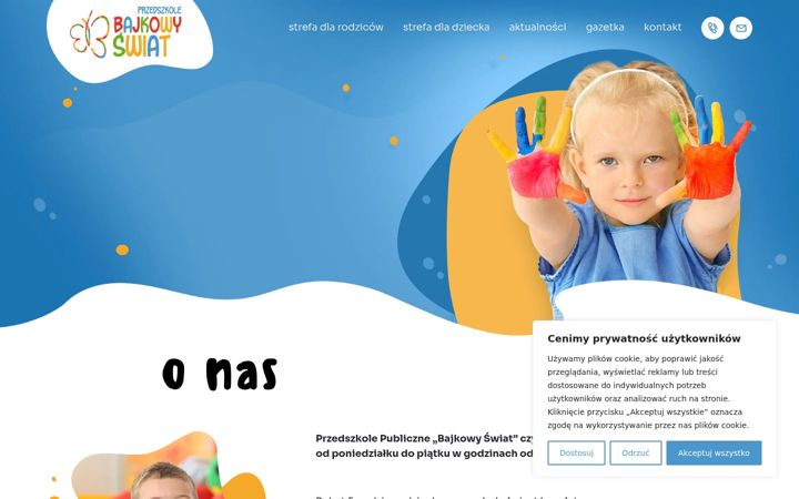 Screenshot of bajkowyswiat.edu.pl