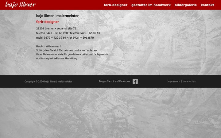Screenshot of bajoillmer.de
