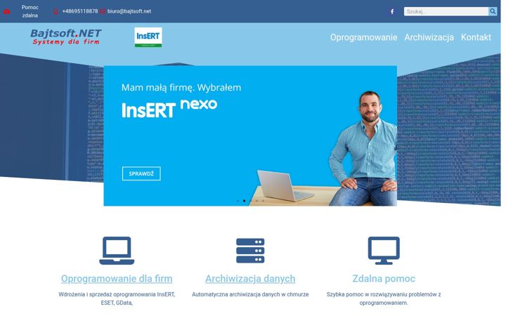 Screenshot of bajtsoft.net