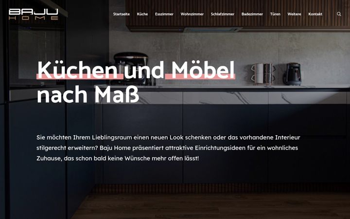 Screenshot stránky baju-home.de