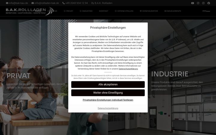 Screenshot of bak-bau.de