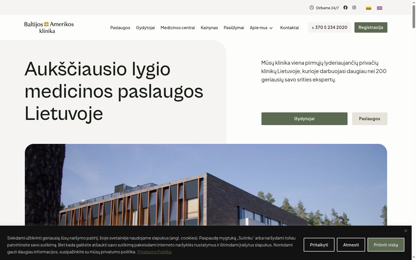 Ekraanipilt nõusolekubännerist, mida näidati enne mis tahes suhtlust