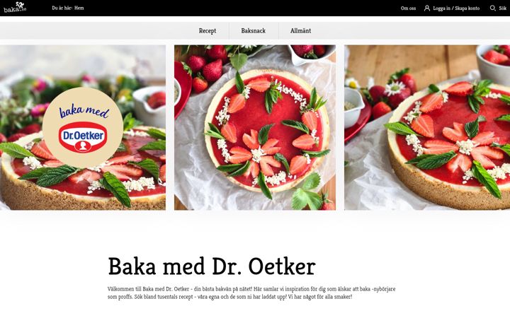 Screenshot of baka.se