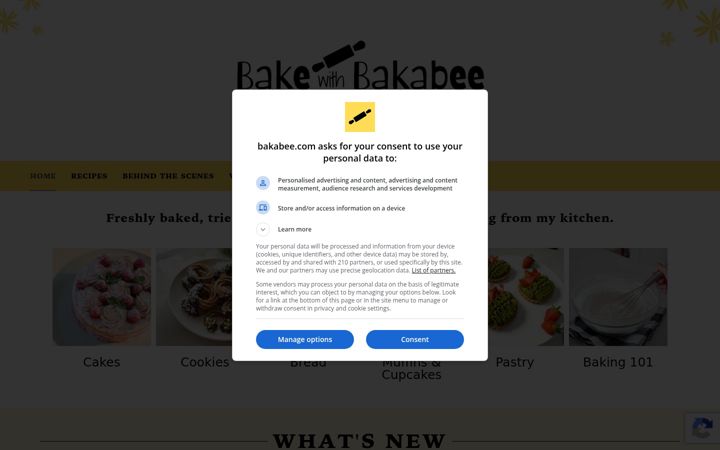 Screenshot of bakabee.com