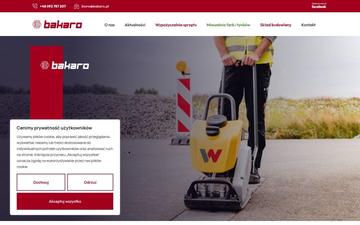 Screenshot of bakaro.pl