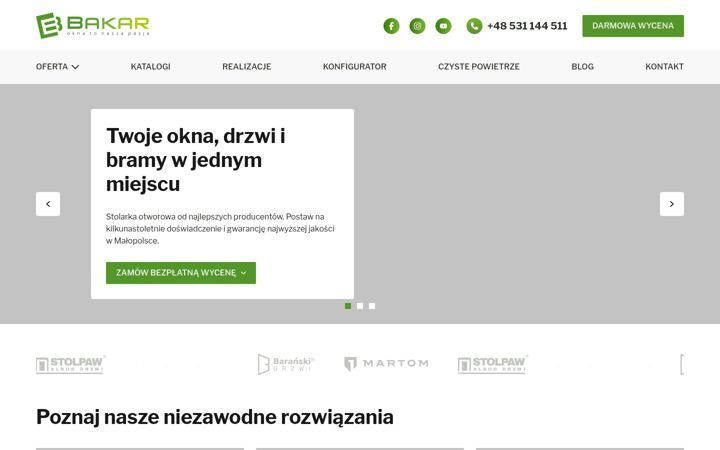 Screenshot of bakarokna.pl