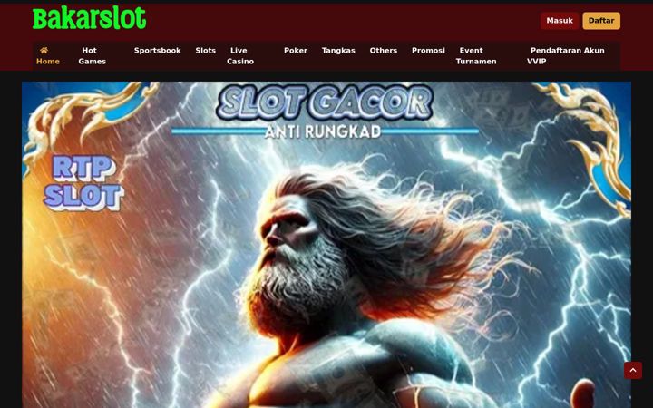 Screenshot of bakarslot.net