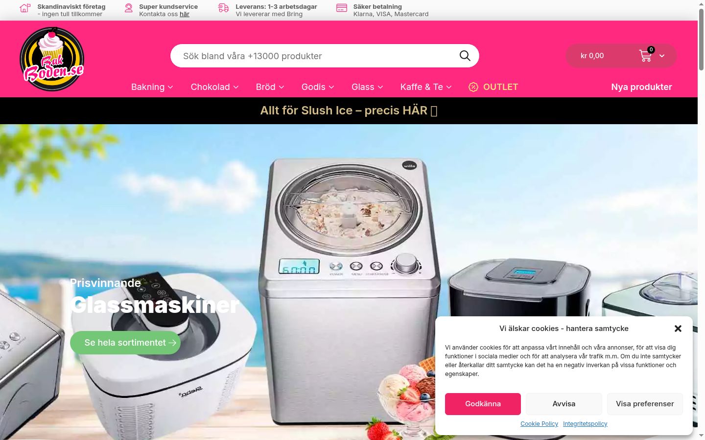 Sutikimo reklamjuostės, rodytos prieš bet kokią sąveiką, ekrano kopija