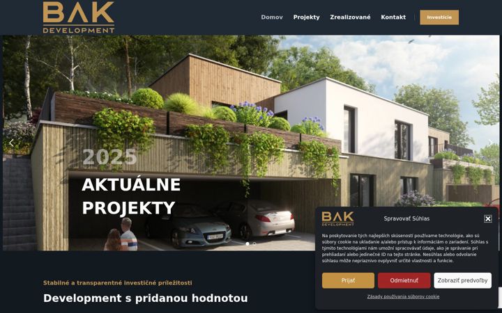 Screenshot of bakdevelop.com