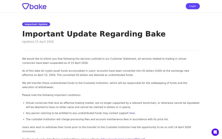 Screenshot of bake.io