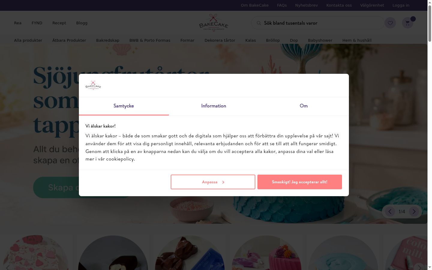 Snímka obrazovky banera súhlasu zobrazeného pred akoukoľvek interakciou