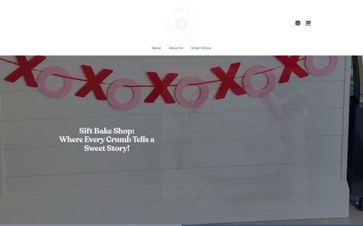 Screenshot of bakedatsift.com