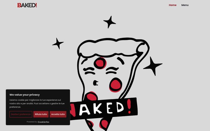 Screenshot of bakedsanfermo.com
