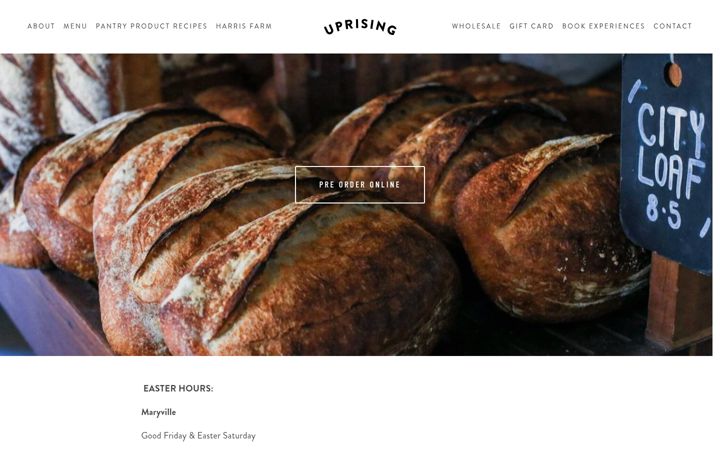 Screenshot of bakeduprising.com.au