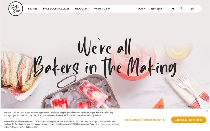 Screenshot of bakegood.ca