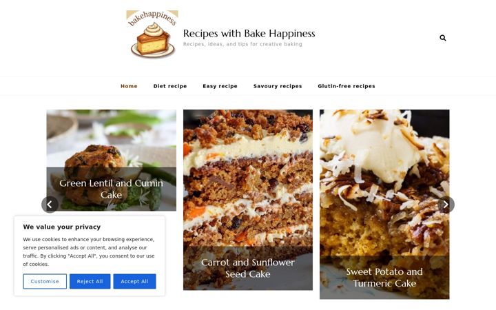 Screenshot of bakehappiness.com