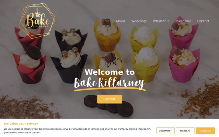 Snimka zaslona za bakekillarney.ie