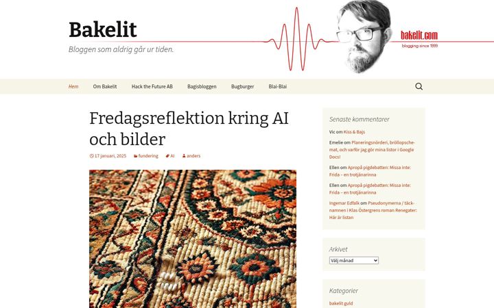 Screenshot of bakelit.com