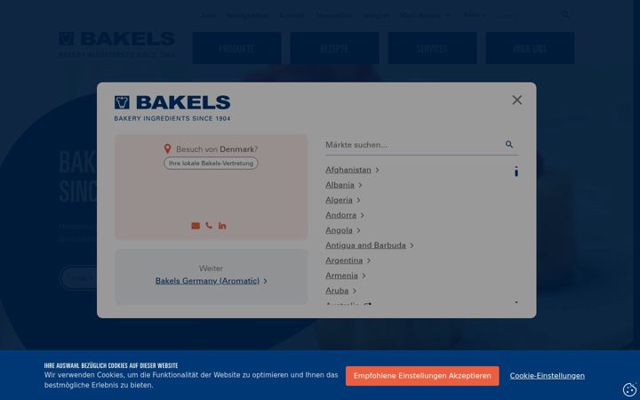 Screenshot stránky bakelsdeutschland.de