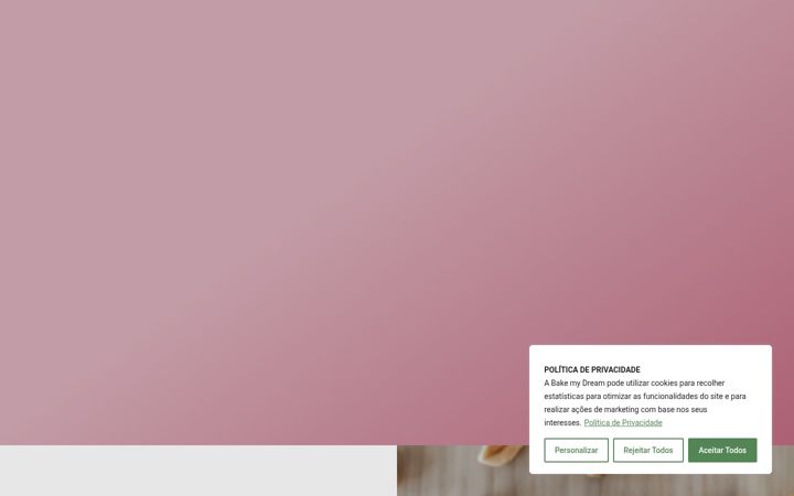 Screenshot of bakemydream.pt