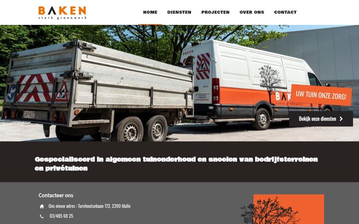 Screenshot stránky baken.land