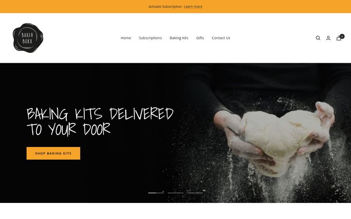 Screenshot of bakerboxx.com