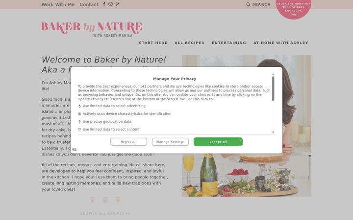 Screenshot of bakerbynature.com