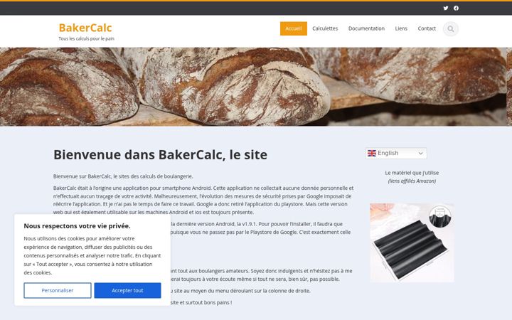 Captura de pantalla de bakercalc.fr