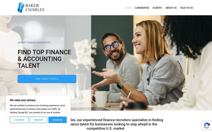 Screenshot of bakercharlesusa.com
