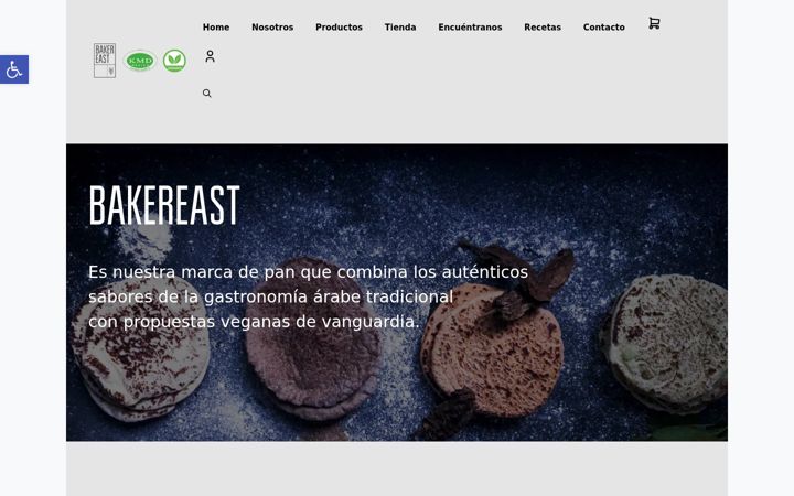 Screenshot of bakereast.com