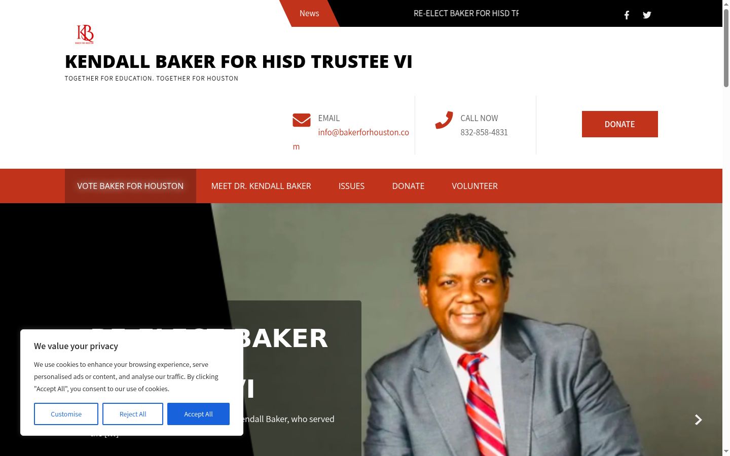 Screenshot van de toestemmingsbanner zoals getoond vóór enige interactie