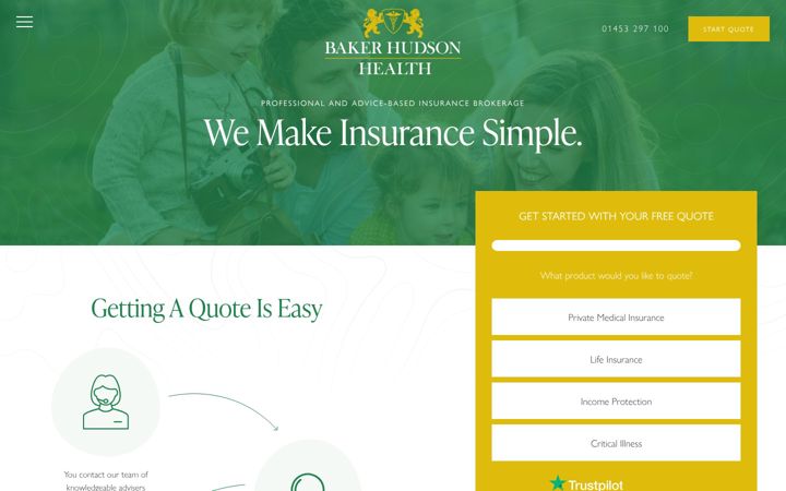 Screenshot of bakerhudsonhealth.com