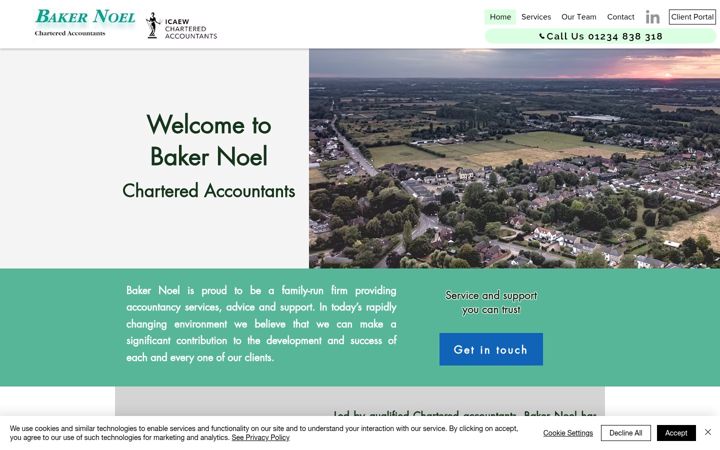 Screenshot of bakernoel.com