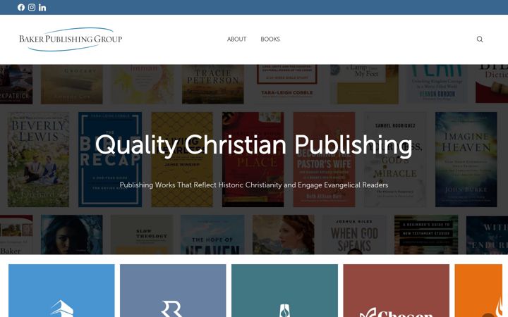 Screenshot of bakerpublishinggroup.com