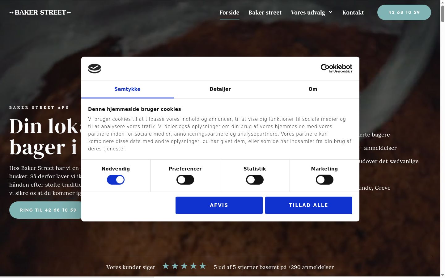Capture d'écran de la bannière de consentement affichée avant toute interaction